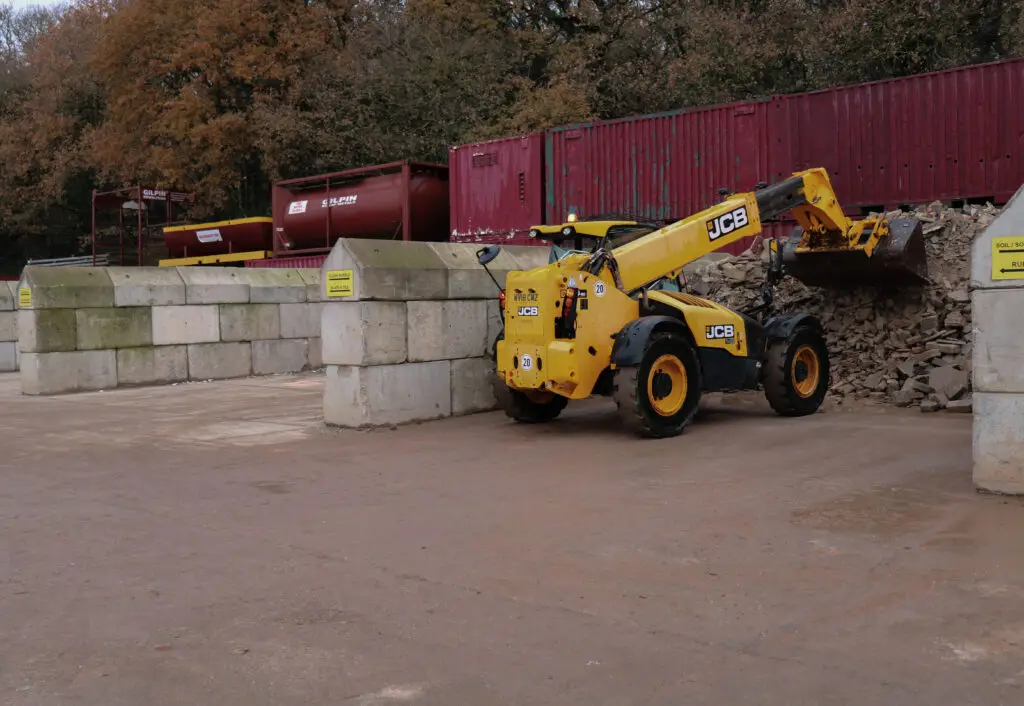 Materials processing at our Newton Abbot waste transfer station